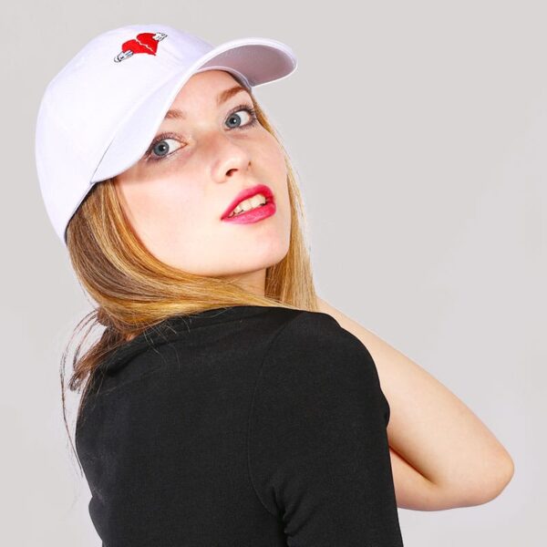 Heart Dad Hat White