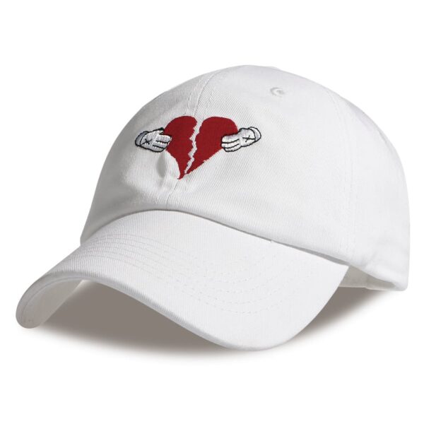 Heart Dad Hat White
