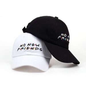 No New Friend Hat Black