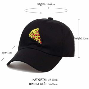 Pizza Hat Black