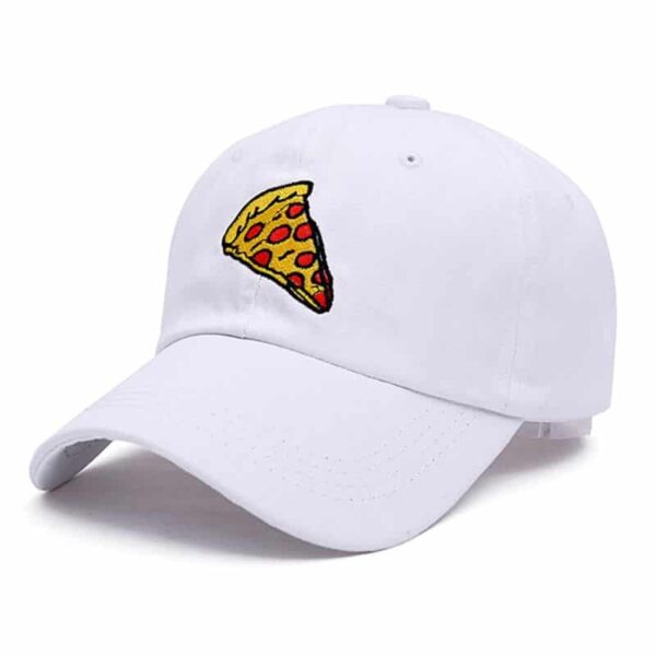 Pizza Dad Hat White