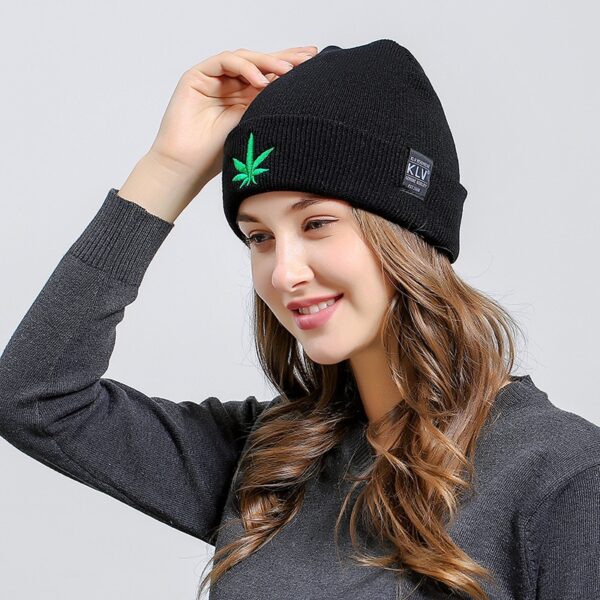 I Love Weed Beanie Black