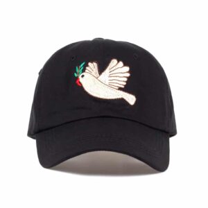 Peace Dove Hat Black