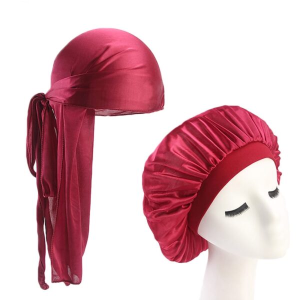 Silky Wave Cap Maroon 1