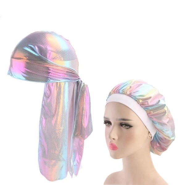 Silky Bonnet Cap Light Silver