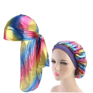 Silky Bonnet Cap Light Blue