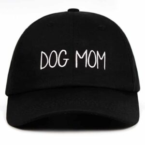 Dog Mom Hat Black