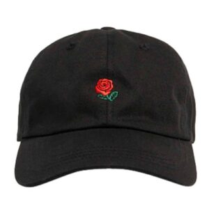 Rose Hat Black