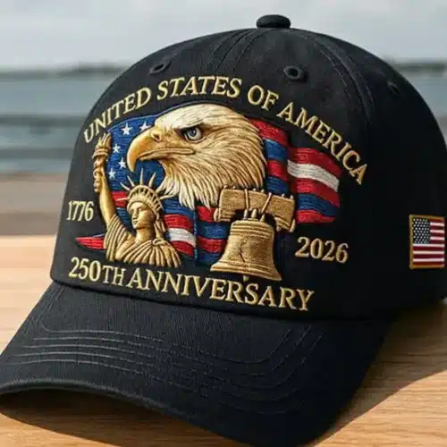 USA 250th Anniversary Commemorative Dad Hat Black USA 250th Anniversary Commemorative Dad Hat Black