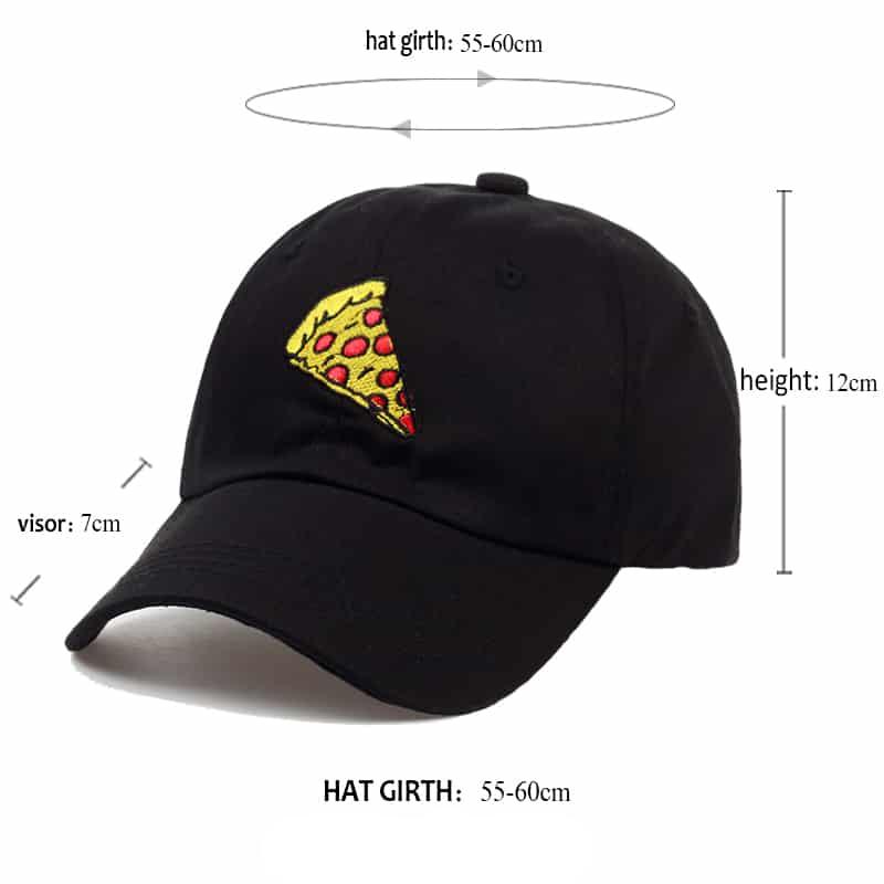 Pizza Hat Black