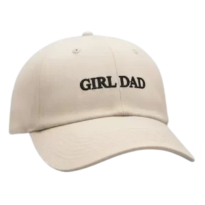 Beige dad hat with black 