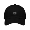 black classic dad hat with RAD DAD white embroidery