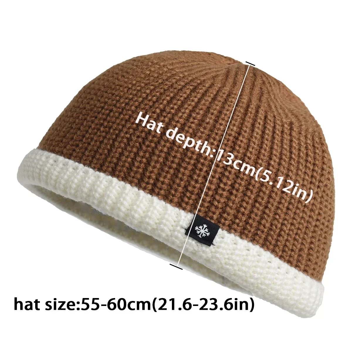 Winter Warm Knit BeanieSoft Knitted Beanie Hat Winter Skullies Cap Windproof Thick Warm Hat with